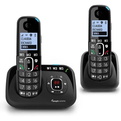 Amplicom BigTel 1582 - Telefon mit Voicemail & Nummerblocker Amplicom BigTel 1582 - Telefon mit Voicemail & Nummerblocker