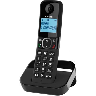 Alcatel F860 - Téléphone fixe - Noir - Publicité Alcatel F860 - Téléphone fixe - Noir - Publicité