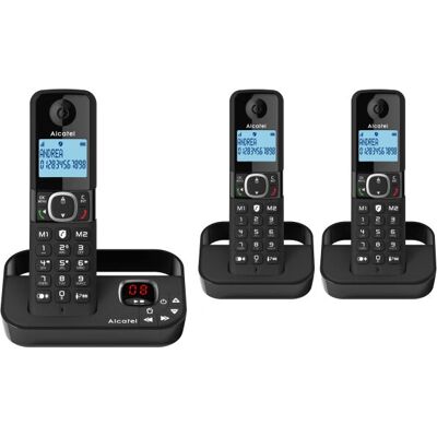 Alcatel F860 Telefon - DECT schnurlos 3 Handset schwarz Alcatel F860 Telefon - DECT schnurlos 3 Handset schwarz