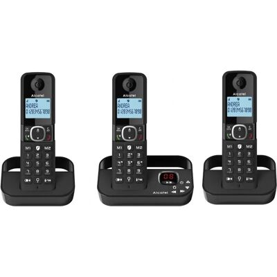 Alcatel F860 Voice - Black - Triple Pack - Cordless Phone Alcatel F860 Voice - Black - Triple Pack - Cordless Phone