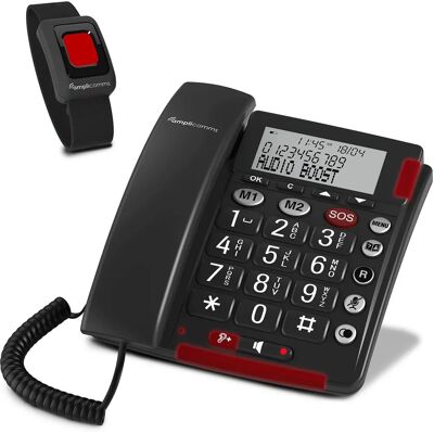 Amplicomms BigTel 50 Alarm Plus - Analog Telefon für Senioren & Hörgeräte Amplicomms BigTel 50 Alarm Plus - Analog Telefon für Senioren & Hörgeräte