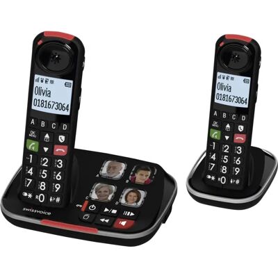 SwissVoice - Xtra 2355 Duo - Noir - DECT phone - Publicité SwissVoice - Xtra 2355 Duo - Noir - DECT phone - Publicité