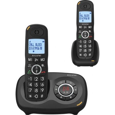 Alcatel - XL595B - Black - Twin Pack - Cordless Phone Alcatel - XL595B - Black - Twin Pack - Cordless Phone