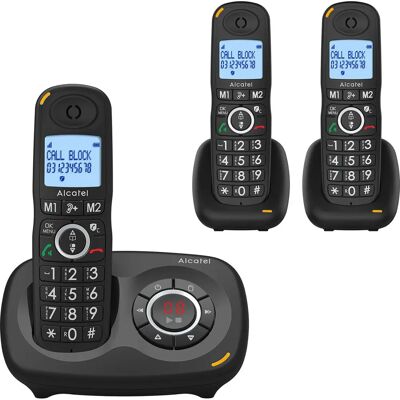 Alcatel - XL595 - Black - Triple Pack - Cordless Phone Alcatel - XL595 - Black - Triple Pack - Cordless Phone