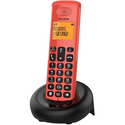 Alcatel E160 - Telefono wireless rosso - Telefono fisso Alcatel E160 - Telefono wireless rosso - Telefono fisso