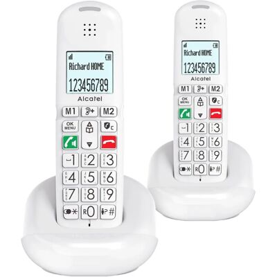 ALCATEL XL685DUOBLANC Téléphone sans fil - Téléphone - Publicité ALCATEL XL685DUOBLANC Téléphone sans fil - Téléphone - Publicité