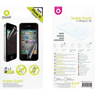 Muvit MUSCP0214 Ekran / tył ochrona - 2 sztuki Muvit MUSCP0214 Ekran / tył ochrona - 2 sztuki
