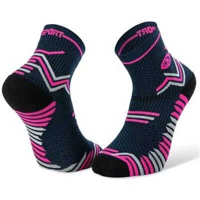 BV SPORT Trail Ultra Sokken - Blauw/Roze - Mannen/Vrouwen BV SPORT Trail Ultra Sokken - Blauw/Roze - Mannen/Vrouwen