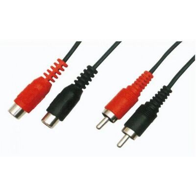 Câble audio Waytex 5m 2x RCA mâle/femelle - câble audio - Publicité Câble audio Waytex 5m 2x RCA mâle/femelle - câble audio - Publicité