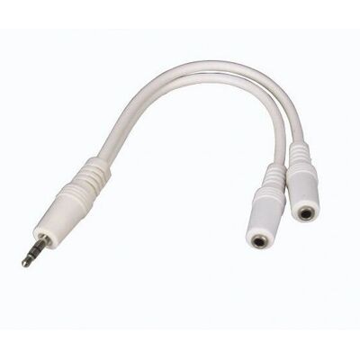 Câble audio Waytex 21901 - 0,2 m - 3,5 mm stéréo - Blanc - Publicité Câble audio Waytex 21901 - 0,2 m - 3,5 mm stéréo - Blanc - Publicité