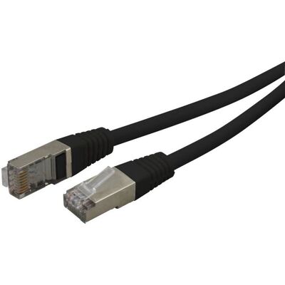 Câble Réseau Waytex 33510 - 1m, Cat6, F/UTP, Noir Câble Réseau Waytex 33510 - 1m, Cat6, F/UTP, Noir