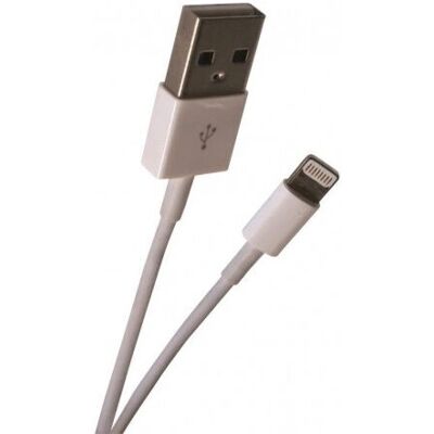 Câble Lightning Waytex 11204V - 2 m Blanc - Publicité Câble Lightning Waytex 11204V - 2 m Blanc - Publicité