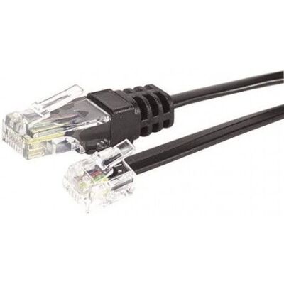 Kabel telefoniczny Waytex 39333 - 10 m - Czarny Kabel telefoniczny Waytex 39333 - 10 m - Czarny
