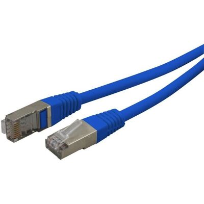 Câble Ethernet Waytex 33526 - Blindé, 10m, Bleu Câble Ethernet Waytex 33526 - Blindé, 10m, Bleu