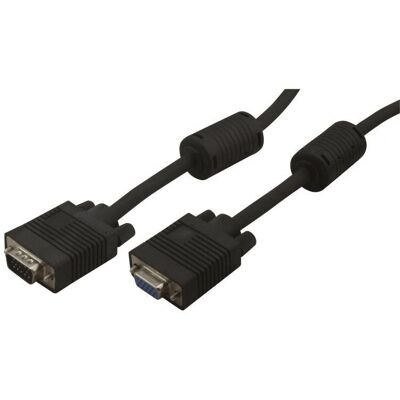 Kabel VGA Waytex 27227 - 15m, Czarny - Kompatybilny z komputerem, ekranem, projektorem Kabel VGA Waytex 27227 - 15m, Czarny - Kompatybilny z komputerem, ekranem, projektorem