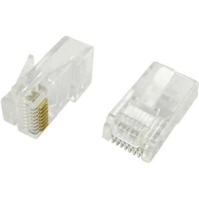 Waytex 37104 RJ45 Stecker - 100 Stück - Transparent Waytex 37104 RJ45 Stecker - 100 Stück - Transparent