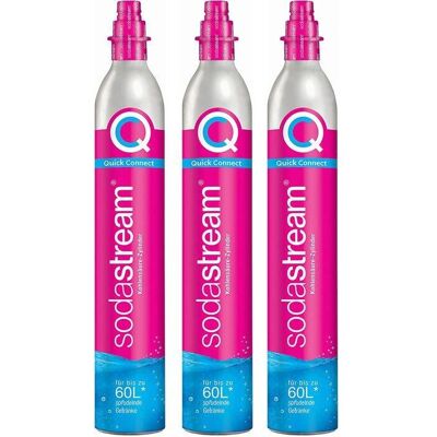 Sodastream - Set de 3 cylindres de gaz CO2 à connexion rapide 60L Sodastream - Set de 3 cylindres de gaz CO2 à connexion rapide 60L