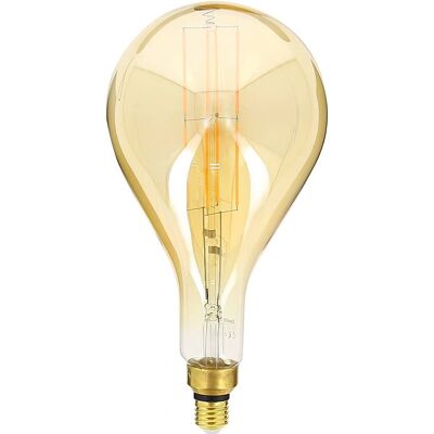 Bombilla LED Gota Ámbar Xanlite - Decorativa, 8W, 800 lúmenes, Blanco cálido, E27, XXL Bombilla LED Gota Ámbar Xanlite - Decorativa, 8W, 800 lúmenes, Blanco cálido, E27, XXL