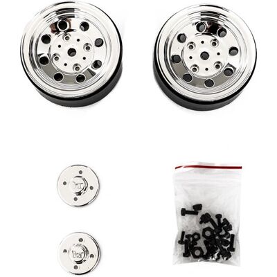 HobbyTech 1.9 Chromované Beadlock ráfky - RC auto příslušenství HobbyTech 1.9 Chromované Beadlock ráfky - RC auto příslušenství