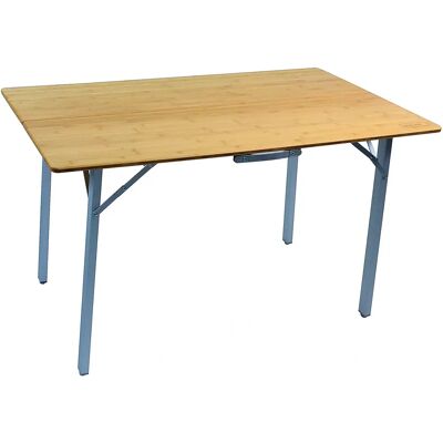 Table de camping pliable Bambou SOPLAIR - 4 personnes - Publicité Table de camping pliable Bambou SOPLAIR - 4 personnes - Publicité