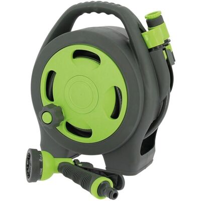 Optima Gartenschlauch - 10m Kompakter Schlauchwagen - Mehrzweck-Sprühpistole Optima Gartenschlauch - 10m Kompakter Schlauchwagen - Mehrzweck-Sprühpistole