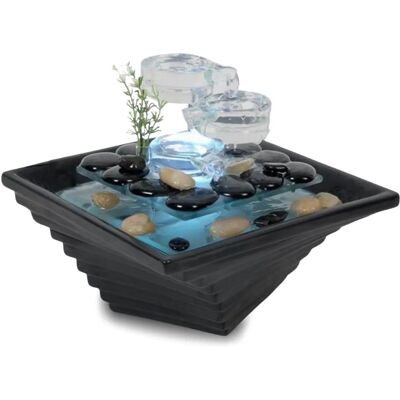 Fontaine d'intérieur Zen'Light - Design Moderne en Verre et Céramique Fontaine d'intérieur Zen'Light - Design Moderne en Verre et Céramique