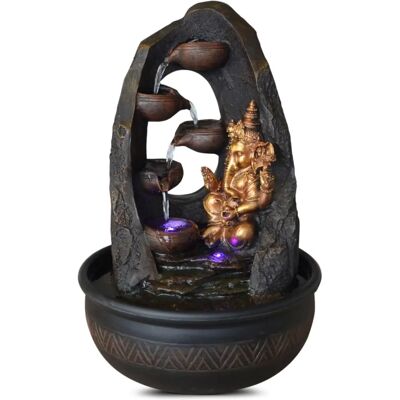 ZEN LIGHT Resin-Innendekoration mit LED - Entspannende Wasserfontäne ZEN LIGHT Resin-Innendekoration mit LED - Entspannende Wasserfontäne