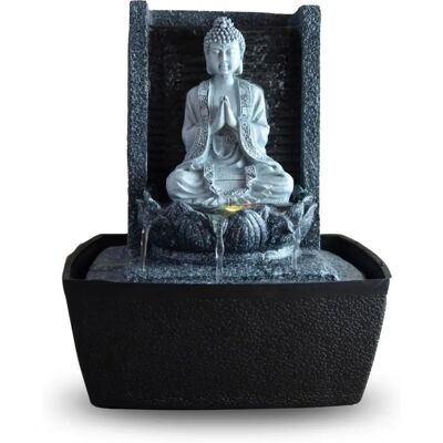 Zen'Light Inomhusfontän med Buddha & LED - Avslappnande Dekor Zen'Light Inomhusfontän med Buddha & LED - Avslappnande Dekor