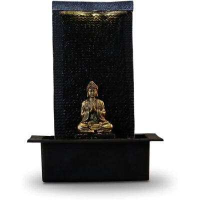 ZEN LIGHT - zenitude Fontana in Poliresina, Maße: 31 x 31 x 42 cm, Farbe: Schwarz ZEN LIGHT - zenitude Fontana in Poliresina, Maße: 31 x 31 x 42 cm, Farbe: Schwarz