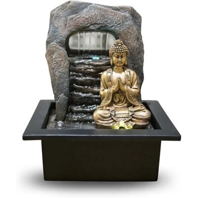 Fontaine Zen'Light Buddha - Décoration intérieure pour méditation et détente Fontaine Zen'Light Buddha - Décoration intérieure pour méditation et détente