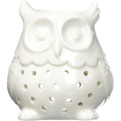 ZEN'ARÔME Hibou Olje Diffuser - Keramik uggla - 20ml - 10x12cm - Vit ZEN'ARÔME Hibou Olje Diffuser - Keramik uggla - 20ml - 10x12cm - Vit