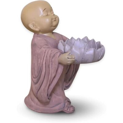 ZEN'LIGHT Buda 1 - Figurine Décorative - Rose ZEN'LIGHT Buda 1 - Figurine Décorative - Rose