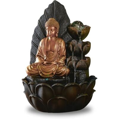 ZEN'LIGHT Hartha Zierbrunnen aus Resin - Dekorative Wasserquelle ZEN'LIGHT Hartha Zierbrunnen aus Resin - Dekorative Wasserquelle