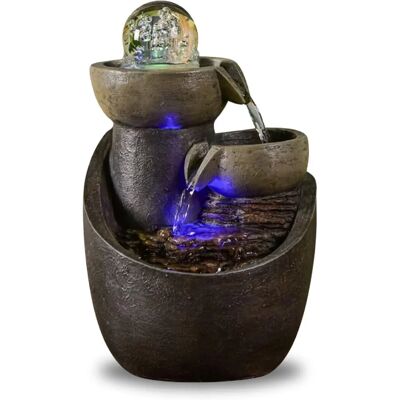 Zen Malla Vattenfontän - Tyst LED Resin Dekor Zen Malla Vattenfontän - Tyst LED Resin Dekor