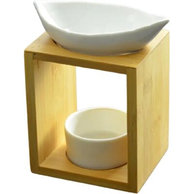 Chauffe-huile Blanc ZEN'ARÔME - Diffuseur d'huiles essentielles - Décoration aromathérapie Chauffe-huile Blanc ZEN'ARÔME - Diffuseur d'huiles essentielles - Décoration aromathérapie