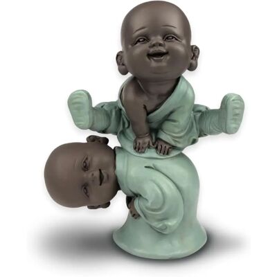 Figurine Decorative ZEN'LIGHT Set di 2 Bonzos - Figure Figurine Decorative ZEN'LIGHT Set di 2 Bonzos - Figure
