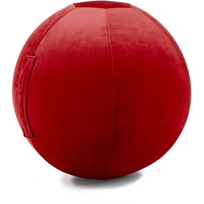 Balle de Gym Gonflable Jumbo Bag - Revêtement en Velours, 65cm - Équipement de Fitness - Publicité Balle de Gym Gonflable Jumbo Bag - Revêtement en Velours, 65cm - Équipement de Fitness - Publicité
