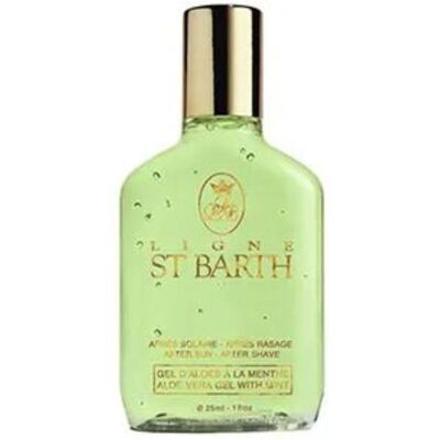 LIGNE ST BARTH - Gel d'Aloe Vera à la Menthe - Après Soleil & Rasage - 25ml - Publicité LIGNE ST BARTH - Gel d'Aloe Vera à la Menthe - Après Soleil & Rasage - 25ml - Publicité