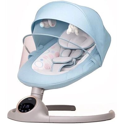 Bebe2luxe - Alpha Blue - 0-9 kg - Electric - Baby Rocker - Publicité Bebe2luxe - Alpha Blue - 0-9 kg - Electric - Baby Rocker - Publicité