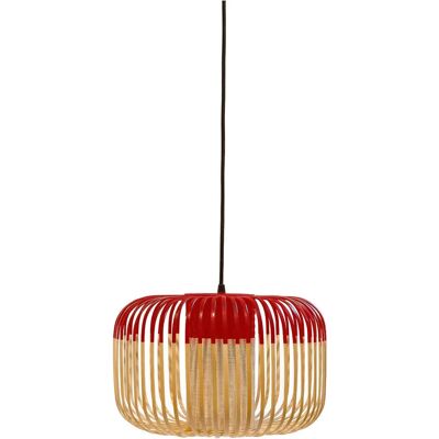 Suspension Bamboo Light S Rouge - Forestier Suspension Bamboo Light S Rouge - Forestier