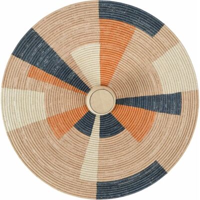 Applique Murale Forestier Parrot - Abaca Naturel & Ratan - 60cm Applique Murale Forestier Parrot - Abaca Naturel & Ratan - 60cm