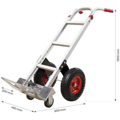 Stockman Modèle ST250 - Chariot en aluminium avec frein, roues tout terrain - Publicité Stockman Modèle ST250 - Chariot en aluminium avec frein, roues tout terrain - Publicité