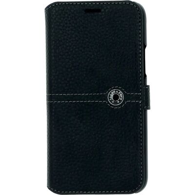 Étui folio en cuir Façonnable pour iPhone 11 Pro - Noir - Publicité Étui folio en cuir Façonnable pour iPhone 11 Pro - Noir - Publicité