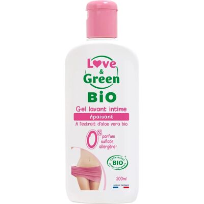 Gel Intime Bio Love & Green - Peaux Sensibles - Usage Quotidien - Publicité Gel Intime Bio Love & Green - Peaux Sensibles - Usage Quotidien - Publicité