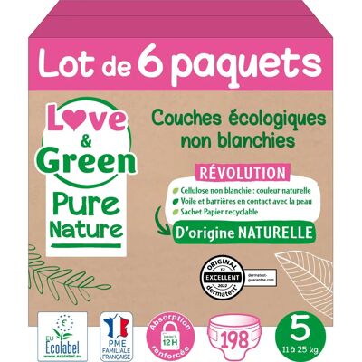 Love & Green Hypoallergén Öko peluska - Méret 5 Junior - 33 db Love & Green Hypoallergén Öko peluska - Méret 5 Junior - 33 db