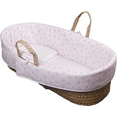 LAURA ASHLEY Berceau bébé - 75x25x30cm - Léger, Coton - Publicité LAURA ASHLEY Berceau bébé - 75x25x30cm - Léger, Coton - Publicité