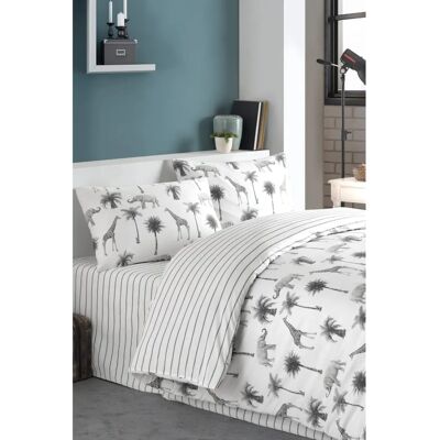 Juego de Ropa de Cama Blanc Avenue - 240x220cm + 65x65cm Fundas de Almohada Juego de Ropa de Cama Blanc Avenue - 240x220cm + 65x65cm Fundas de Almohada