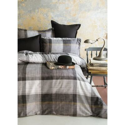 Blanc Avenue - Housse satin coton - 240x220 cm - 2 personnes - Bedding set - Publicité Blanc Avenue - Housse satin coton - 240x220 cm - 2 personnes - Bedding set - Publicité