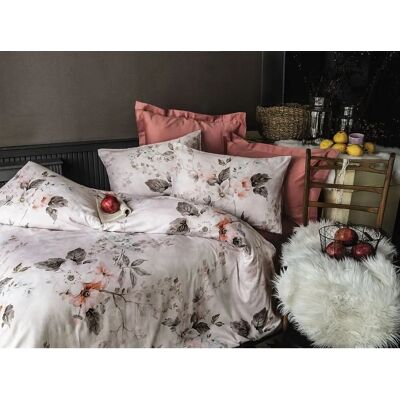 Blanc Avenue - Funda de cama de satén de algodón - 240x220 - 210TC - Funda de edredón set Blanc Avenue - Funda de cama de satén de algodón - 240x220 - 210TC - Funda de edredón set