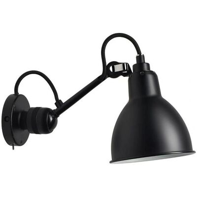 DCW Editions Lampada da Parete - Acciaio regolabile, E14, Nera - Design Industriale DCW Editions Lampada da Parete - Acciaio regolabile, E14, Nera - Design Industriale